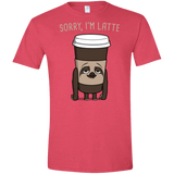 T-Shirts Heather Red / S I'm Latte Men's Semi-Fitted Softstyle