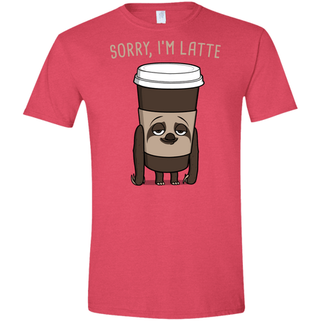 T-Shirts Heather Red / S I'm Latte Men's Semi-Fitted Softstyle