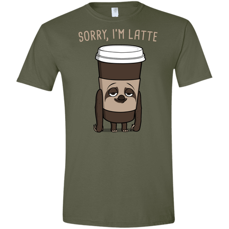T-Shirts Military Green / S I'm Latte Men's Semi-Fitted Softstyle