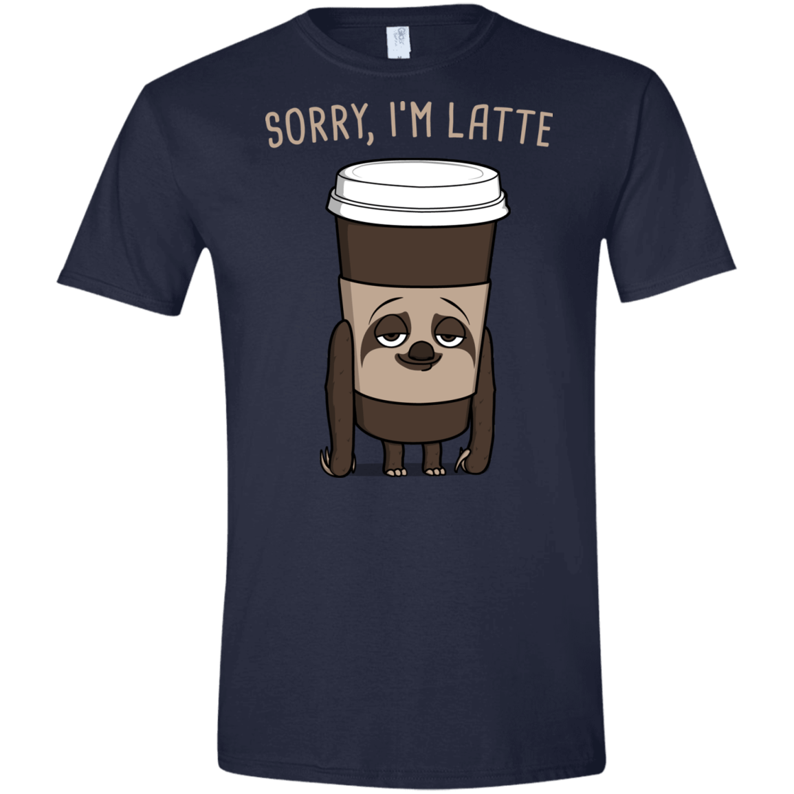 T-Shirts Navy / X-Small I'm Latte Men's Semi-Fitted Softstyle