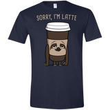 T-Shirts Navy / X-Small I'm Latte Men's Semi-Fitted Softstyle