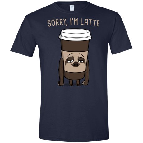 T-Shirts Navy / X-Small I'm Latte Men's Semi-Fitted Softstyle