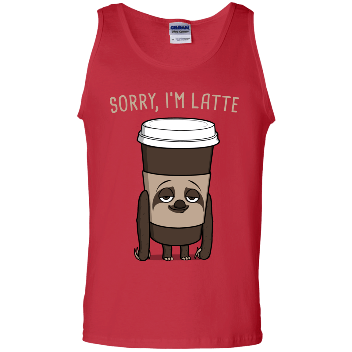 T-Shirts Red / S I'm Latte Men's Tank Top