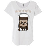 T-Shirts Heather White / X-Small I'm Latte Triblend Dolman Sleeve