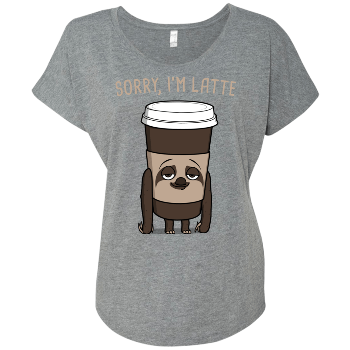 T-Shirts Premium Heather / X-Small I'm Latte Triblend Dolman Sleeve