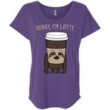 T-Shirts Purple Rush / X-Small I'm Latte Triblend Dolman Sleeve