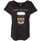 T-Shirts Vintage Black / X-Small I'm Latte Triblend Dolman Sleeve