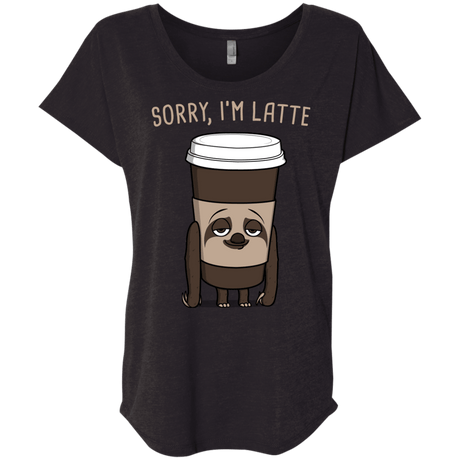 T-Shirts Vintage Black / X-Small I'm Latte Triblend Dolman Sleeve