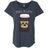 T-Shirts Vintage Navy / X-Small I'm Latte Triblend Dolman Sleeve