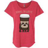 T-Shirts Vintage Red / X-Small I'm Latte Triblend Dolman Sleeve