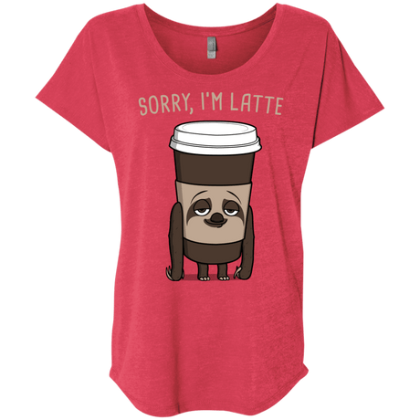 T-Shirts Vintage Red / X-Small I'm Latte Triblend Dolman Sleeve