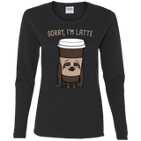 T-Shirts Black / S I'm Latte Women's Long Sleeve T-Shirt
