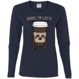 T-Shirts Navy / S I'm Latte Women's Long Sleeve T-Shirt