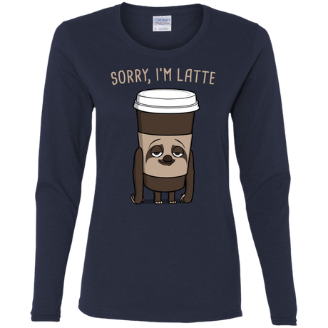 T-Shirts Navy / S I'm Latte Women's Long Sleeve T-Shirt