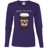 T-Shirts Purple / S I'm Latte Women's Long Sleeve T-Shirt
