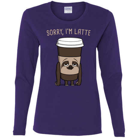 T-Shirts Purple / S I'm Latte Women's Long Sleeve T-Shirt