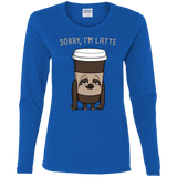 T-Shirts Royal / S I'm Latte Women's Long Sleeve T-Shirt