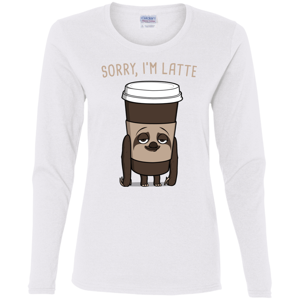 T-Shirts White / S I'm Latte Women's Long Sleeve T-Shirt
