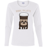 T-Shirts White / S I'm Latte Women's Long Sleeve T-Shirt