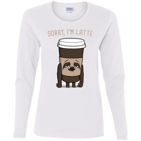 T-Shirts White / S I'm Latte Women's Long Sleeve T-Shirt