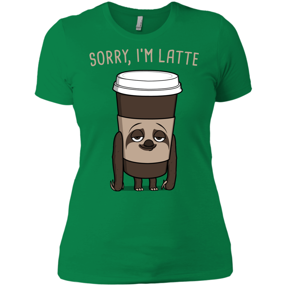 T-Shirts Kelly Green / X-Small I'm Latte Women's Premium T-Shirt