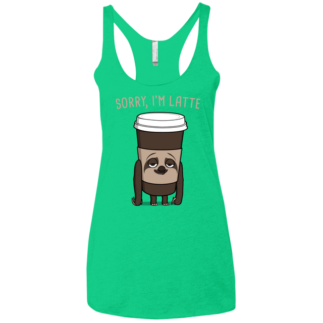 T-Shirts Envy / X-Small I'm Latte Women's Triblend Racerback Tank