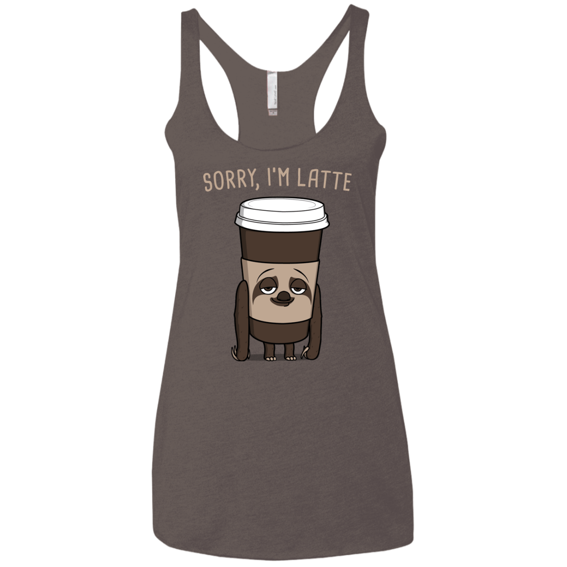 T-Shirts Macchiato / X-Small I'm Latte Women's Triblend Racerback Tank