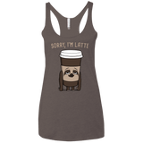T-Shirts Macchiato / X-Small I'm Latte Women's Triblend Racerback Tank