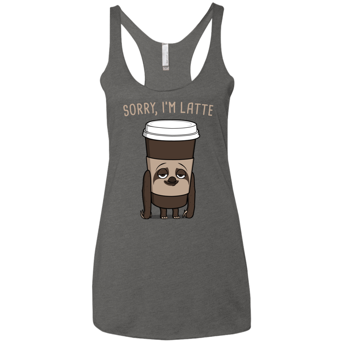 T-Shirts Premium Heather / X-Small I'm Latte Women's Triblend Racerback Tank