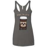 T-Shirts Premium Heather / X-Small I'm Latte Women's Triblend Racerback Tank