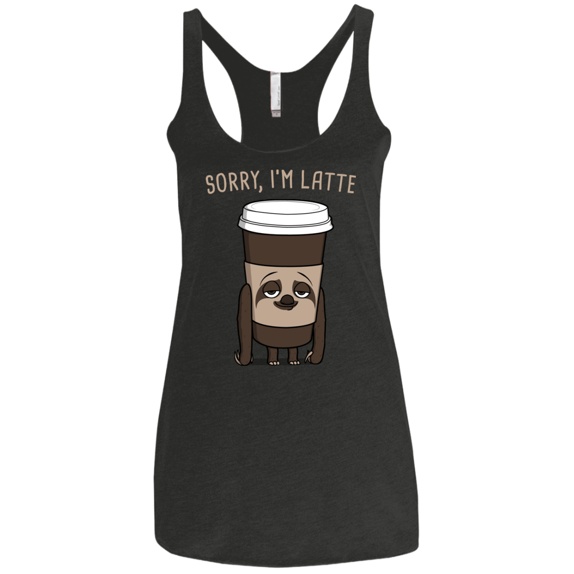 T-Shirts Vintage Black / X-Small I'm Latte Women's Triblend Racerback Tank