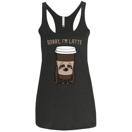 T-Shirts Vintage Black / X-Small I'm Latte Women's Triblend Racerback Tank