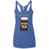 T-Shirts Vintage Royal / X-Small I'm Latte Women's Triblend Racerback Tank