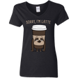 T-Shirts Black / S I'm Latte Women's V-Neck T-Shirt