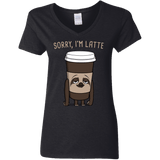 T-Shirts Black / S I'm Latte Women's V-Neck T-Shirt