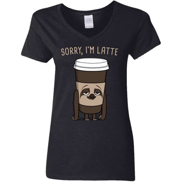 T-Shirts Black / S I'm Latte Women's V-Neck T-Shirt