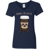 T-Shirts Navy / S I'm Latte Women's V-Neck T-Shirt