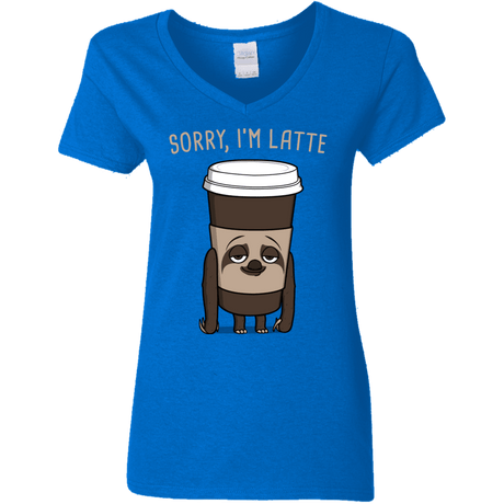 T-Shirts Royal / S I'm Latte Women's V-Neck T-Shirt