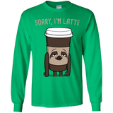 T-Shirts Irish Green / YS I'm Latte Youth Long Sleeve T-Shirt