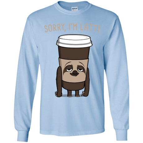 T-Shirts Light Blue / YS I'm Latte Youth Long Sleeve T-Shirt