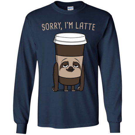 T-Shirts Navy / YS I'm Latte Youth Long Sleeve T-Shirt