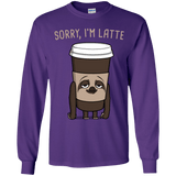 T-Shirts Purple / YS I'm Latte Youth Long Sleeve T-Shirt