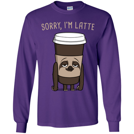 T-Shirts Purple / YS I'm Latte Youth Long Sleeve T-Shirt
