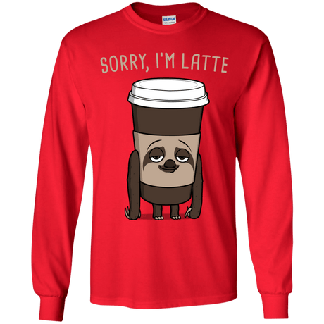 T-Shirts Red / YS I'm Latte Youth Long Sleeve T-Shirt