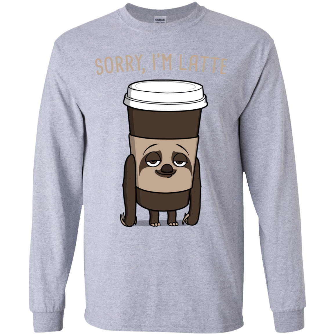 T-Shirts Sport Grey / YS I'm Latte Youth Long Sleeve T-Shirt
