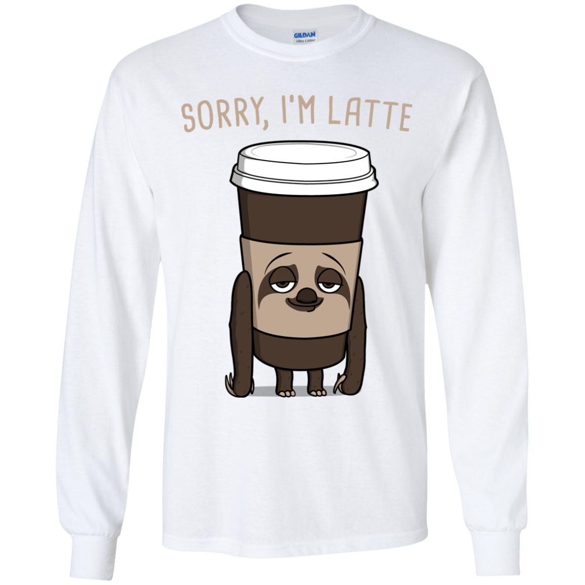 T-Shirts White / YS I'm Latte Youth Long Sleeve T-Shirt
