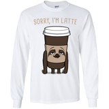T-Shirts White / YS I'm Latte Youth Long Sleeve T-Shirt