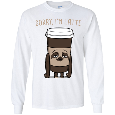 T-Shirts White / YS I'm Latte Youth Long Sleeve T-Shirt