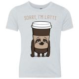 T-Shirts Heather White / YXS I'm Latte Youth Triblend T-Shirt