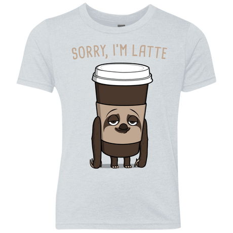 T-Shirts Heather White / YXS I'm Latte Youth Triblend T-Shirt
